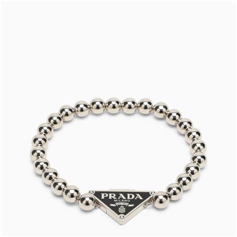 bracciale argento prada|Bracciali Prada in Argento Argentato .